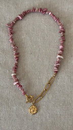 Collier Floria • Rhodonite