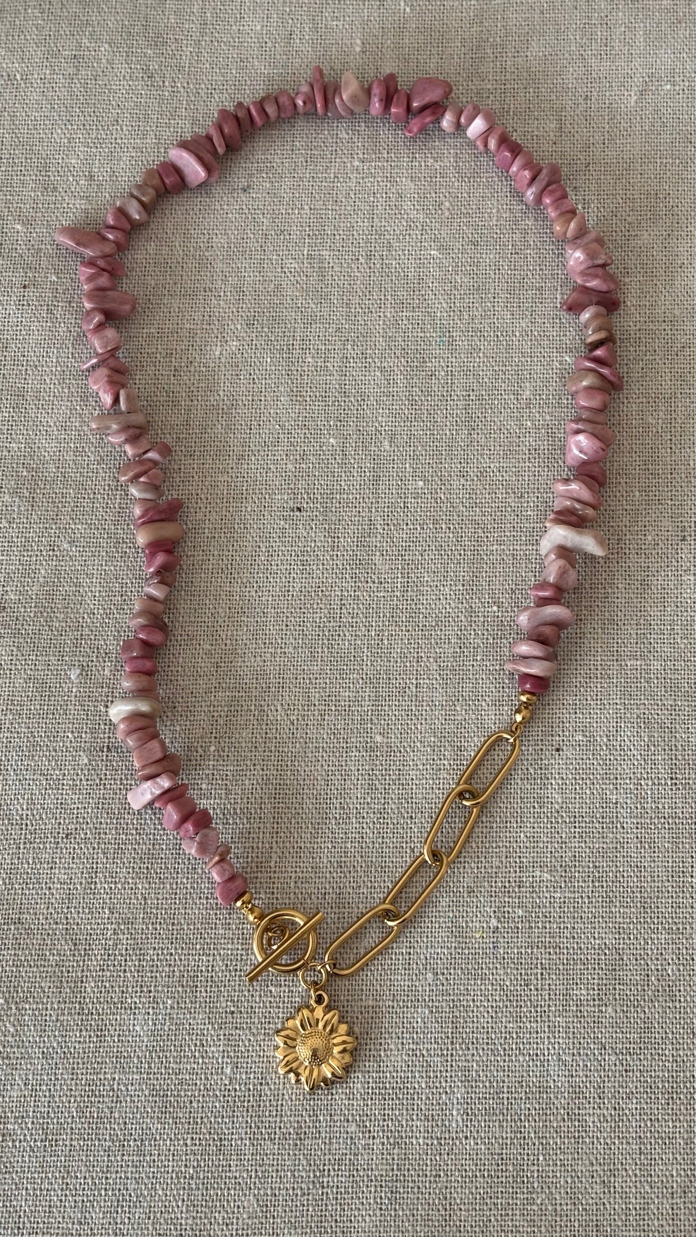 Collier Floria • Rhodonite