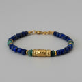 Bracelet Céleste • Lapis lazuli & Émeraude