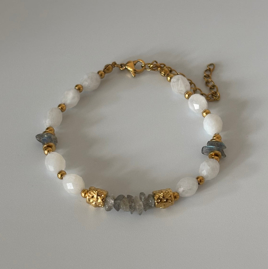 Bracelet Isaline • Pierre de Lune & Labradorite