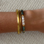 Bracelet Oria • Turquoise Africaine & Pierre de Lune
