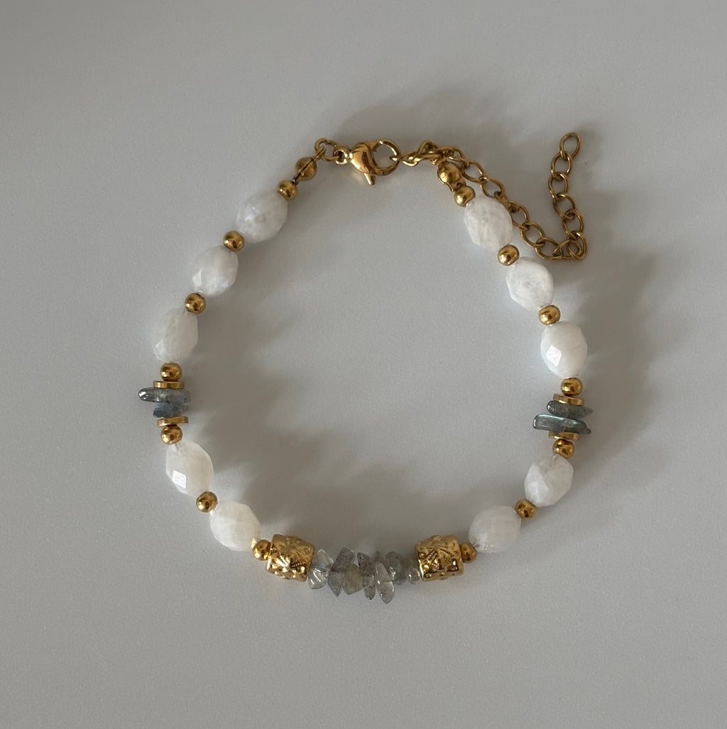Bracelet Isaline • Pierre de Lune & Labradorite