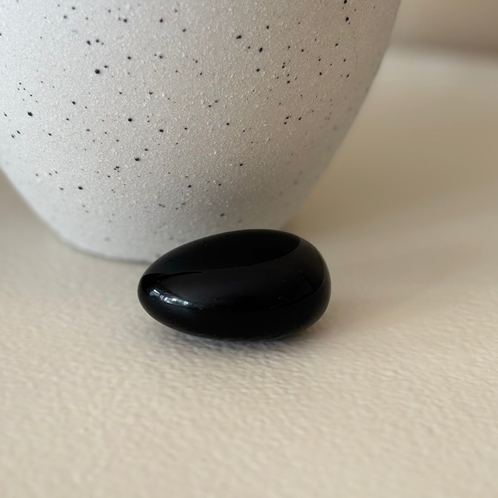 Pierre roulée Obsidienne Noire • La protection