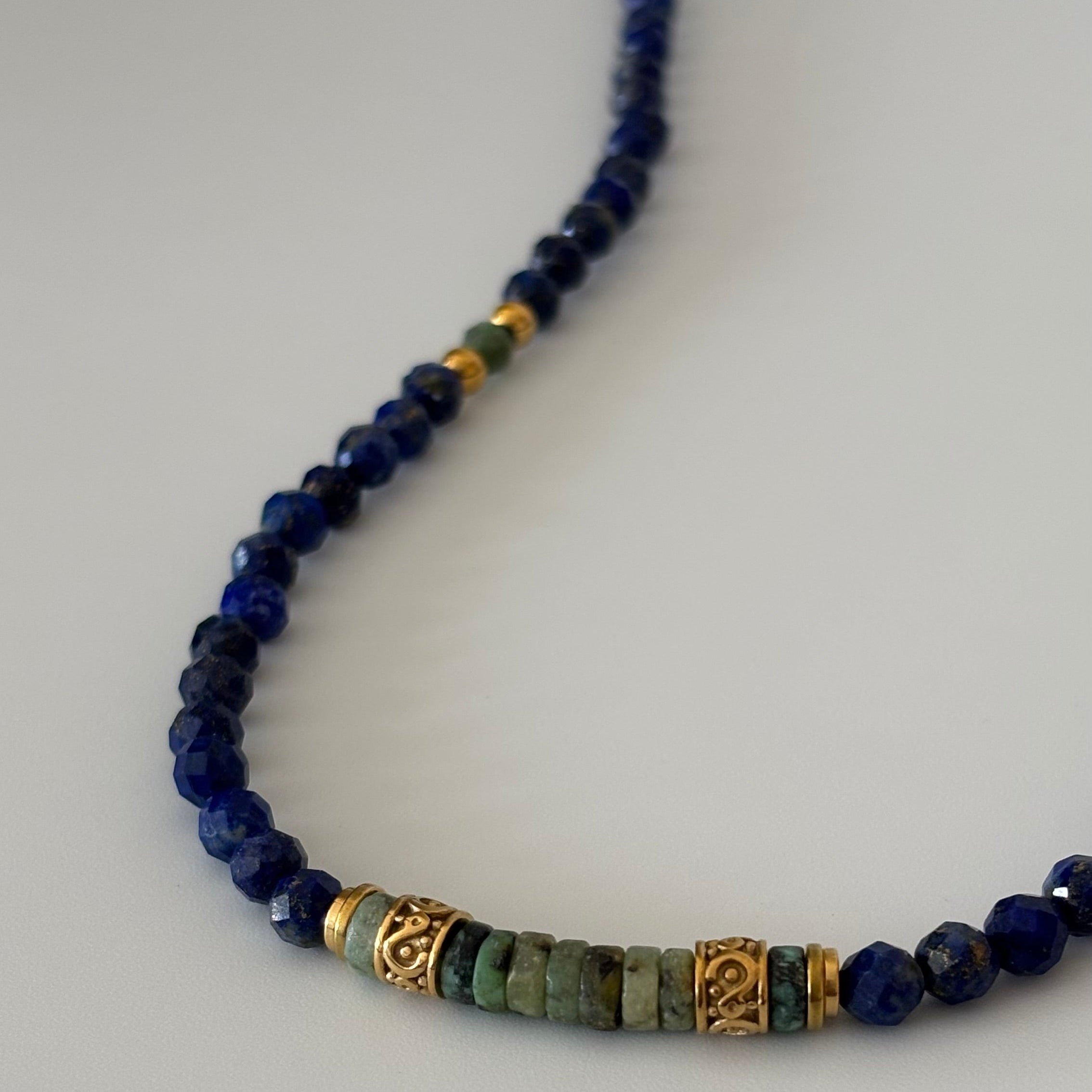 Collier Azura • Lapis Lazuli & Turquoise Africaine