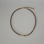 Collier Anna • Grenat rouge