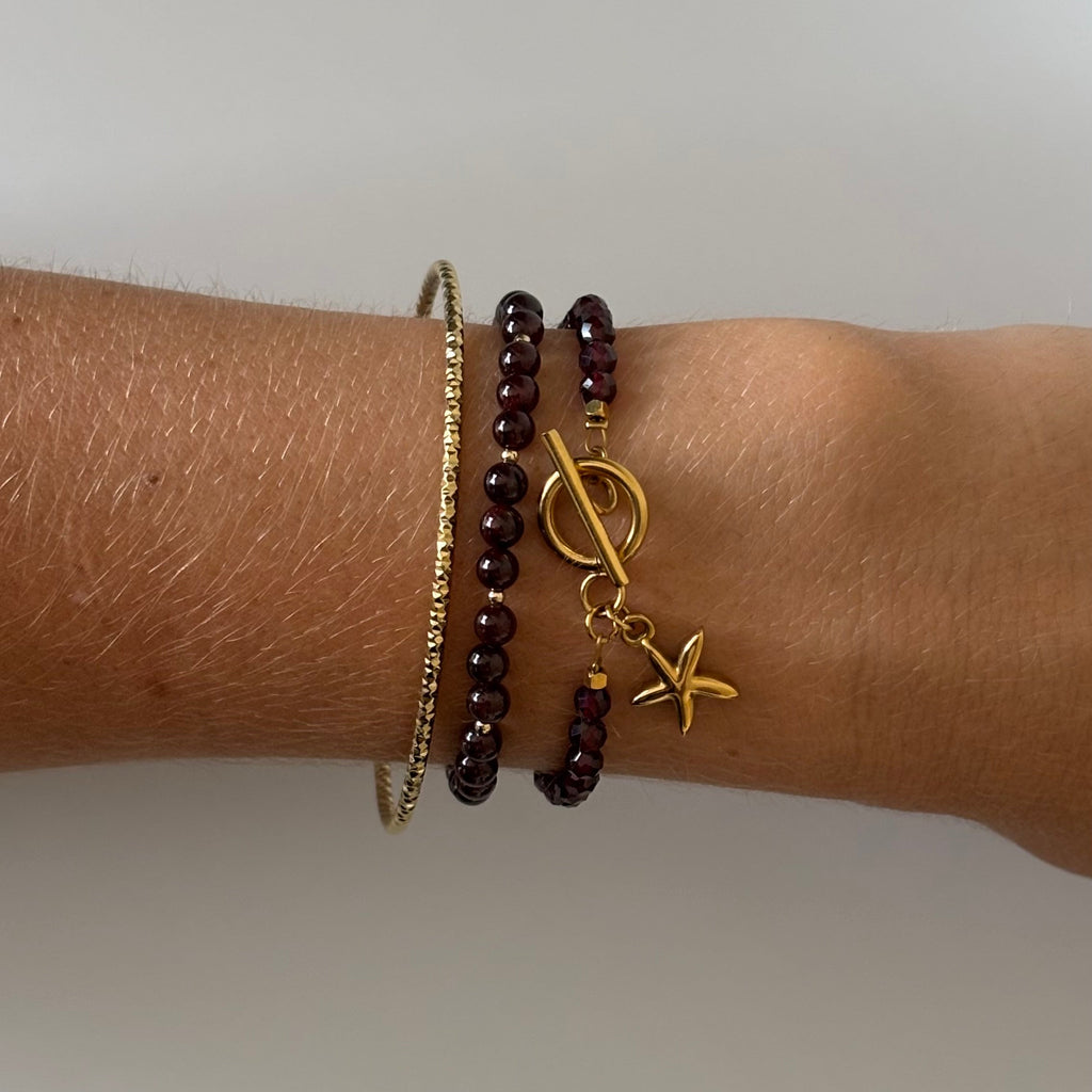 Bracelet Ruby • Grenat rouge