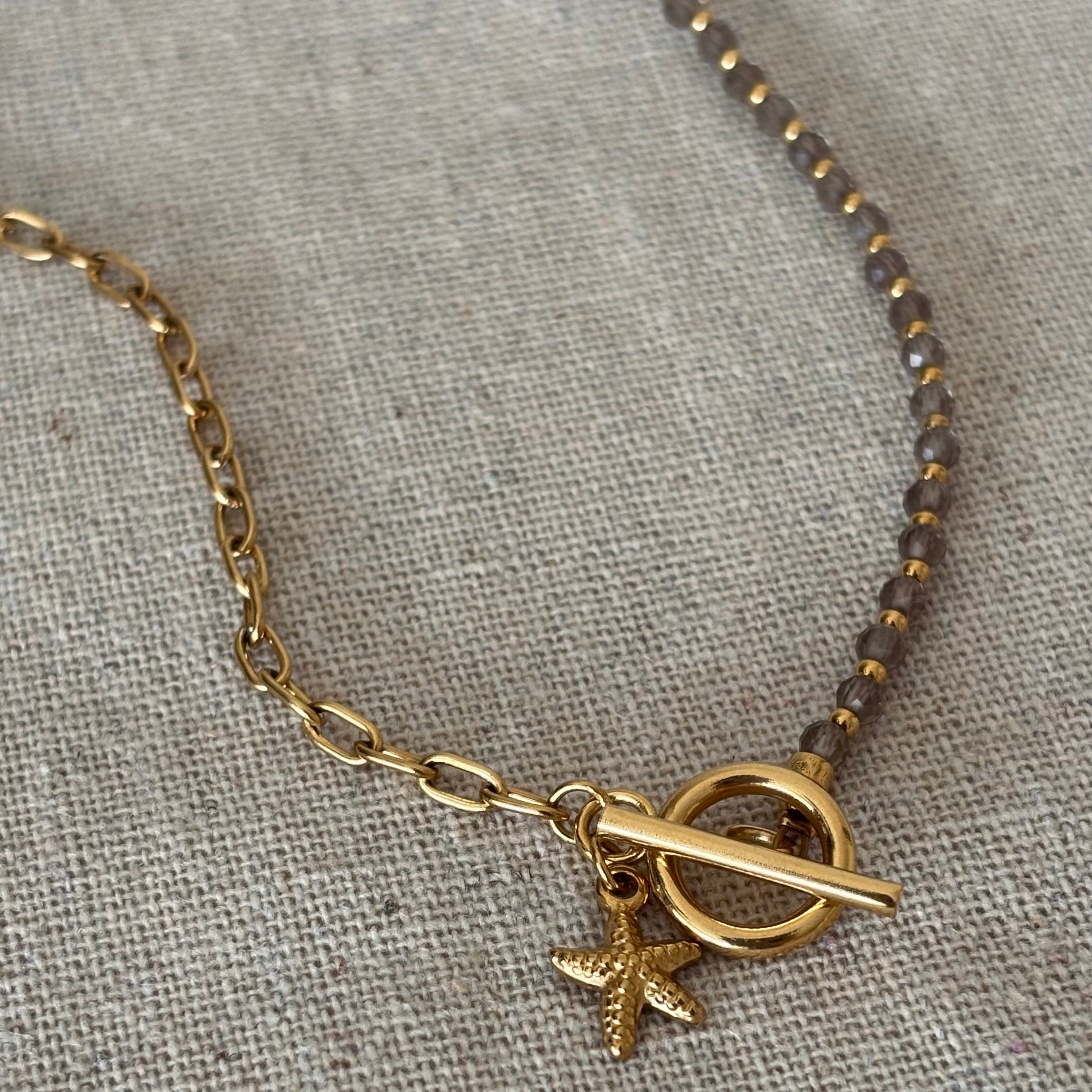 Collier Ombeline • Quartz fumé