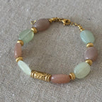 Bracelet Léna • Pierre de Soleil & New hill jaspe d'Afrique