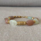 Bracelet Léna • Pierre de Soleil & New hill jaspe d'Afrique