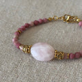 Bracelet Adèle • Quartz Rose & Rhodonite